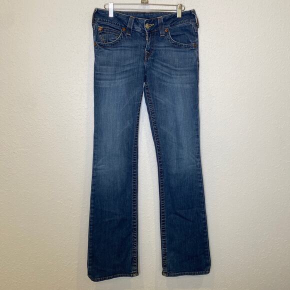 True Religion Denim - True Religion Hi-Rise Bootcut Medium Wash Blue Jeans EUC Sz 28 Cotton